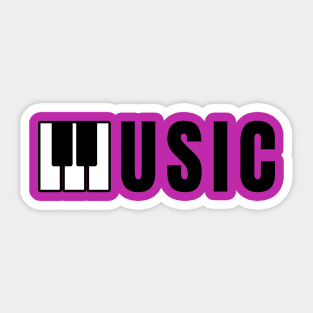 Music - Piano Keyboard Sticker